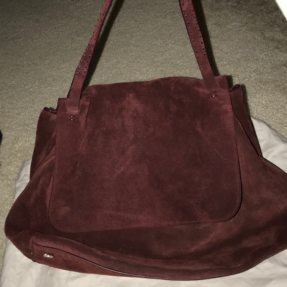 The Row Top-Handle 14 Suede Satchel - Picture 3 of 6